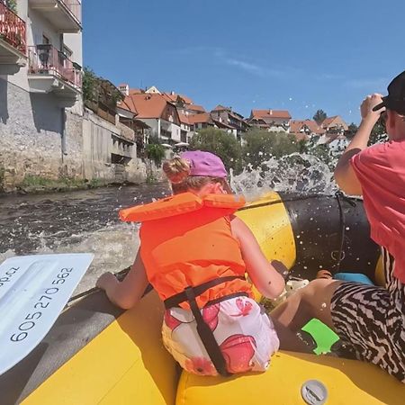 Penzion Zahrada Nad Rekou, Restaurace A Kavarna - Parkovani Gratis Zlata Koruna Ngoại thất bức ảnh